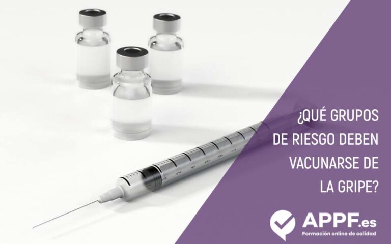 ¿Qué grupos de riesgo deben vacunarse de la gripe?