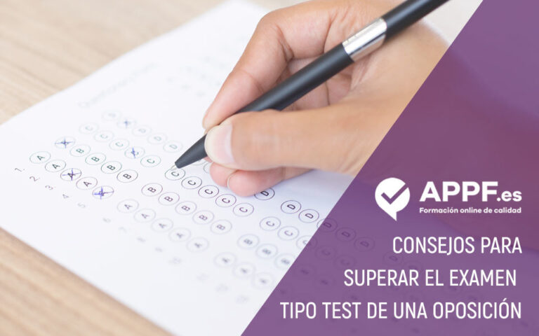 Consejos para superar el examen tipo test de una oposición con APPF.es