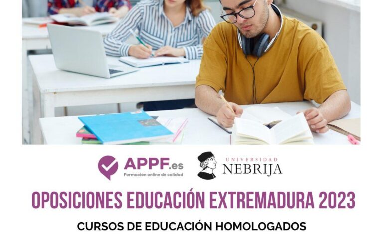 Cursos homologados educación Extremadura